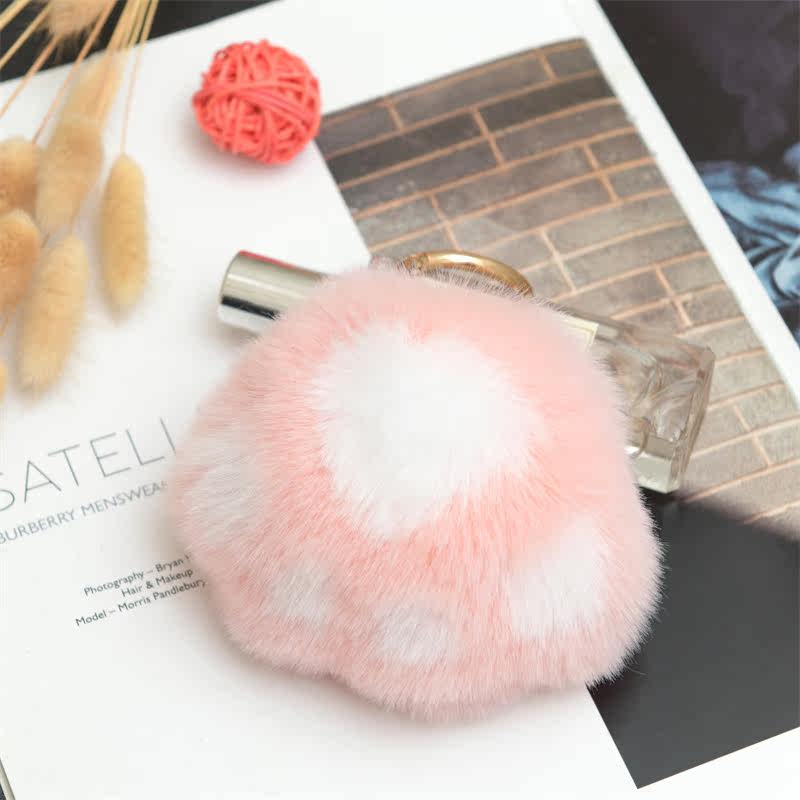 Cute Plush Bunny Keychain Charm